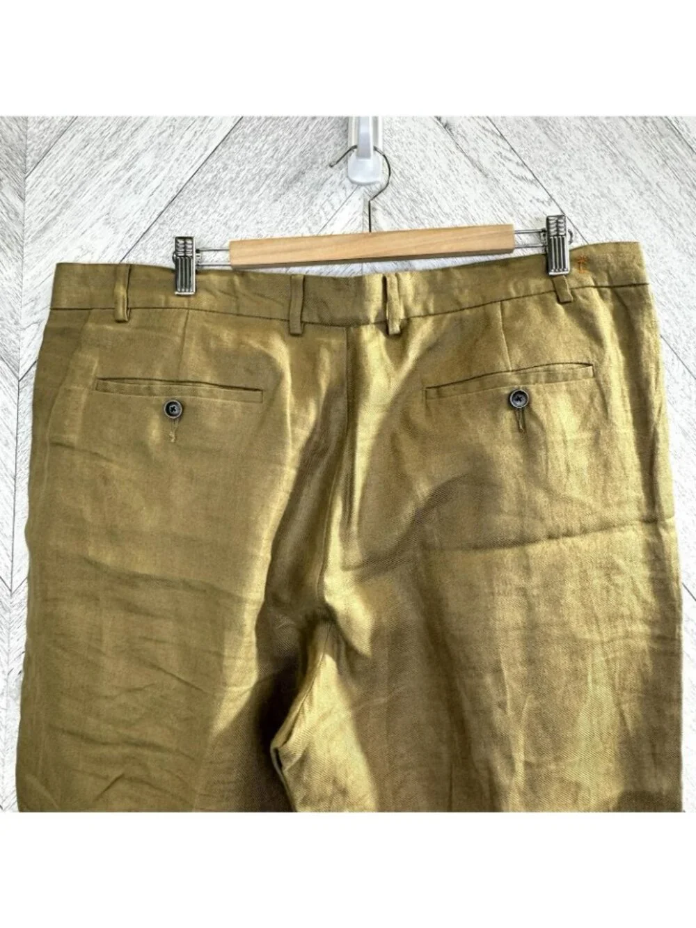 Tommy Bahama Pants Mens Size 40x32 Khaki Tan 100% Irish Linen Trouser